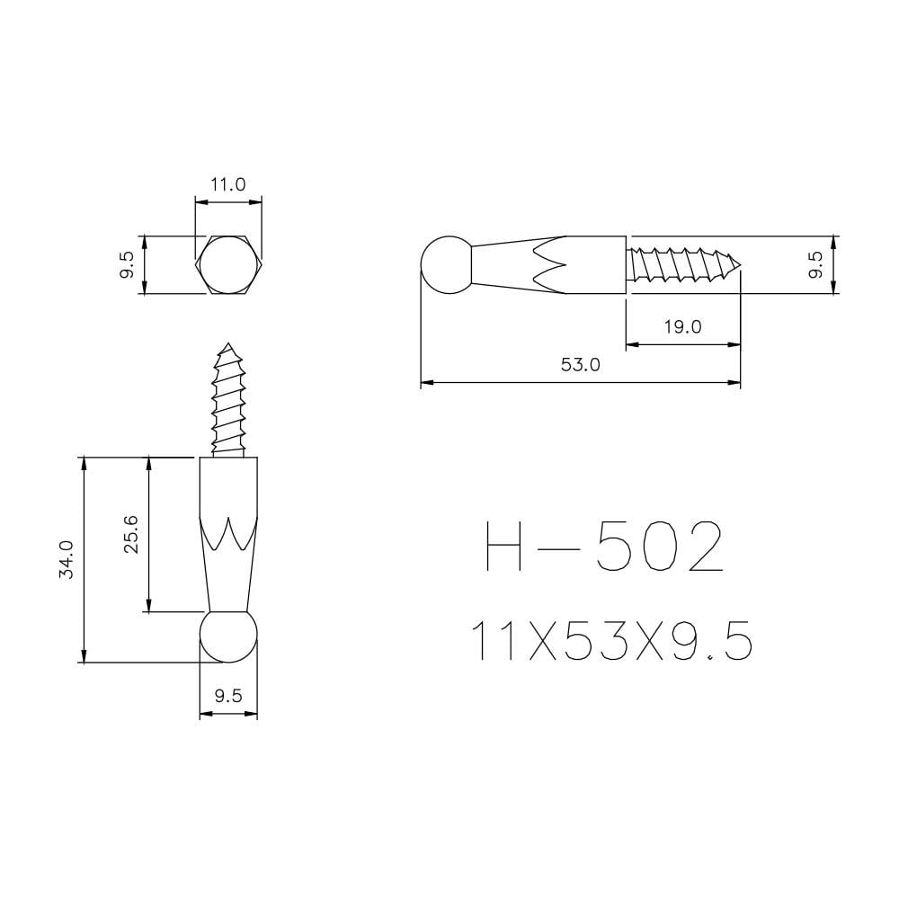 ขอแขวนผ้า WS H-520 สเตนเลส