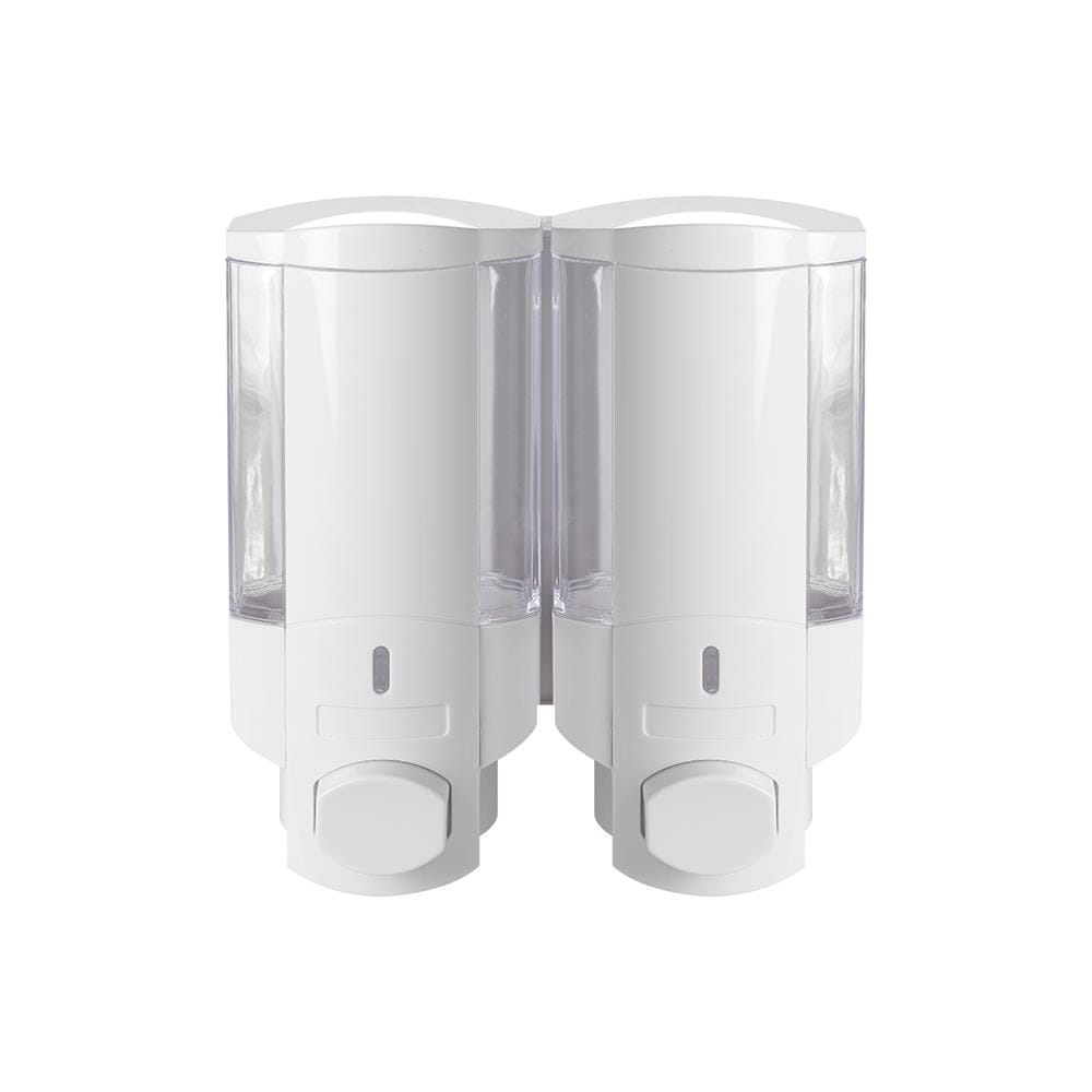 ที่กดสบู่ 2 ช่อง MOYA SD-828A สีขาว-ใส