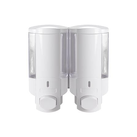 ที่กดสบู่ 2 ช่อง MOYA SD-828A สีขาว-ใส
