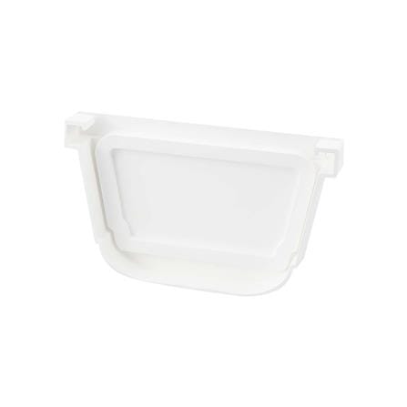 END CAP RAIN GUTTER SCG DELUXE WHITE