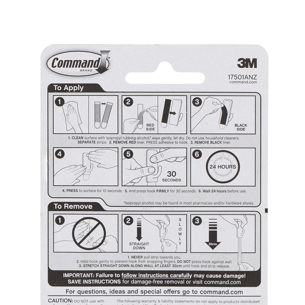 ขอแขวนเทปกาว 3M COMMAND XA004197316(1x2)