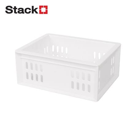 กล่องซ้อนได้ STACKO DT-03 16.3x11.9x6.8 ซม. สีขาว