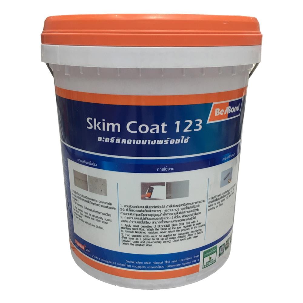 อะคริลิกฉาบ BESBOND 123 20 กก. สีขาว