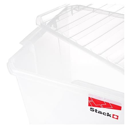 กล่องเก็บของ ฝาล็อค STACKO FAMILI 70.5 ลิตร สีใส_3