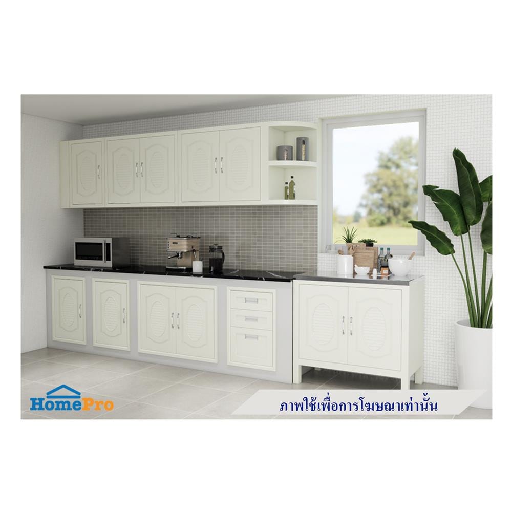 ตู้ตั้งพื้น ABS CABIN LILY 2B1D 140 ซม. สีครีม