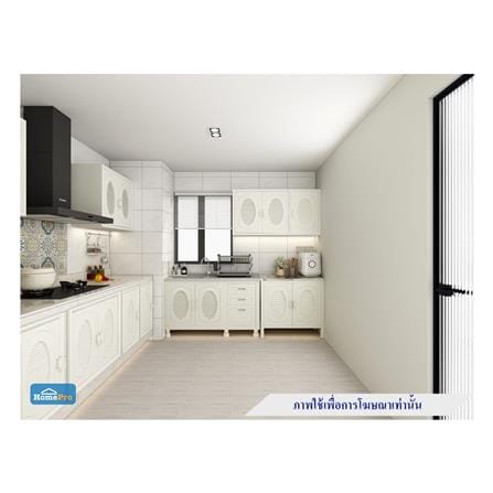 ตู้ตั้งพื้น ABS CABIN LILY 2B1D 140 ซม. สีครีม_10