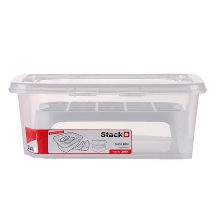 กล่องรองเท้า STACKO 3051 29.5x41x16 ซม. สีใส_0