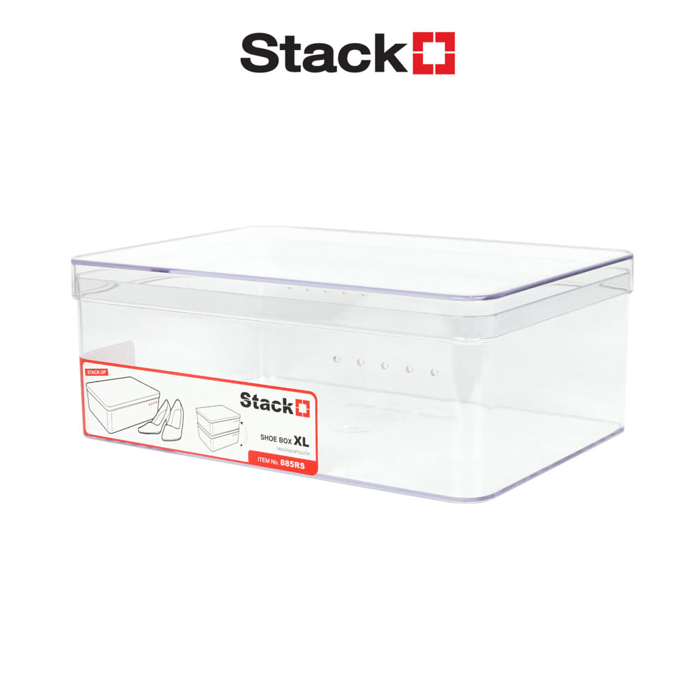 กล่องรองเท้า STACKO 885RS 21.5x30.5x11.7 ซม. สีใส