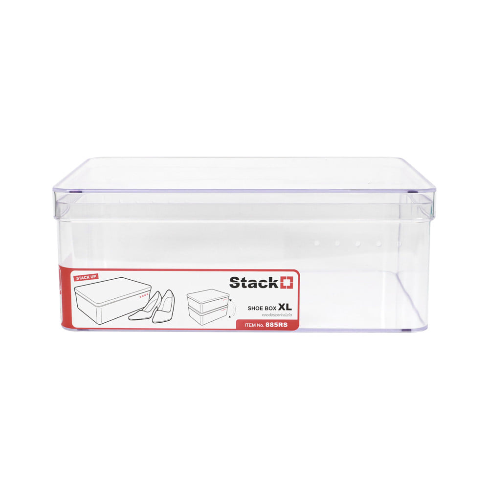 กล่องรองเท้า STACKO 885RS 21.5x30.5x11.7 ซม. สีใส