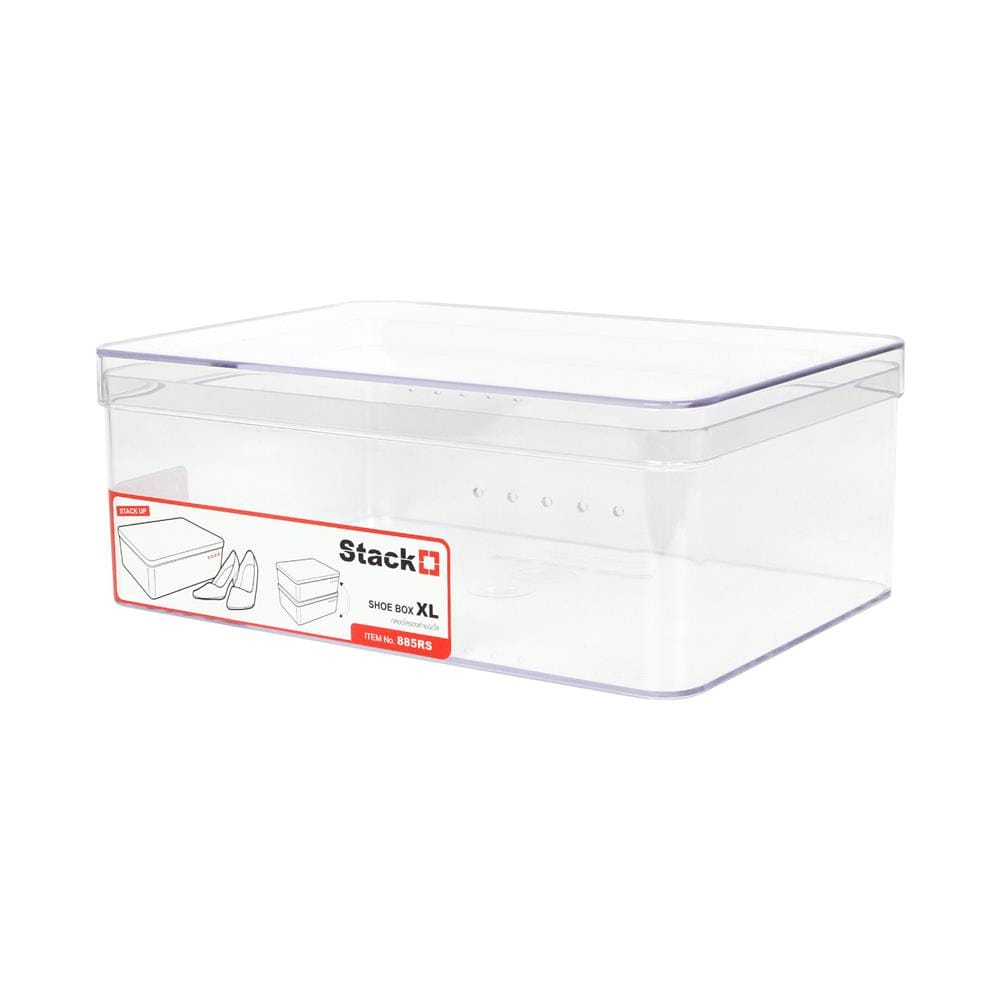 กล่องรองเท้า STACKO 885RS 21.5x30.5x11.7 ซม. สีใส