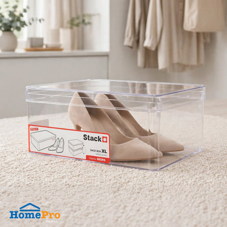 กล่องรองเท้า STACKO 885RS 21.5x30.5x11.7 ซม. สีใส