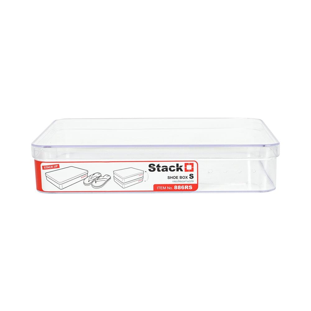 กล่องรองเท้า STACKO 886RS 19.2x28x5.7 ซม. สีใส