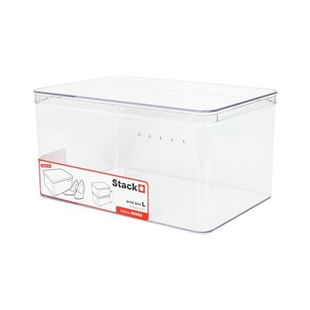 กล่องรองเท้า STACKO 889RS 19.2x28x15 ซม. สีใส