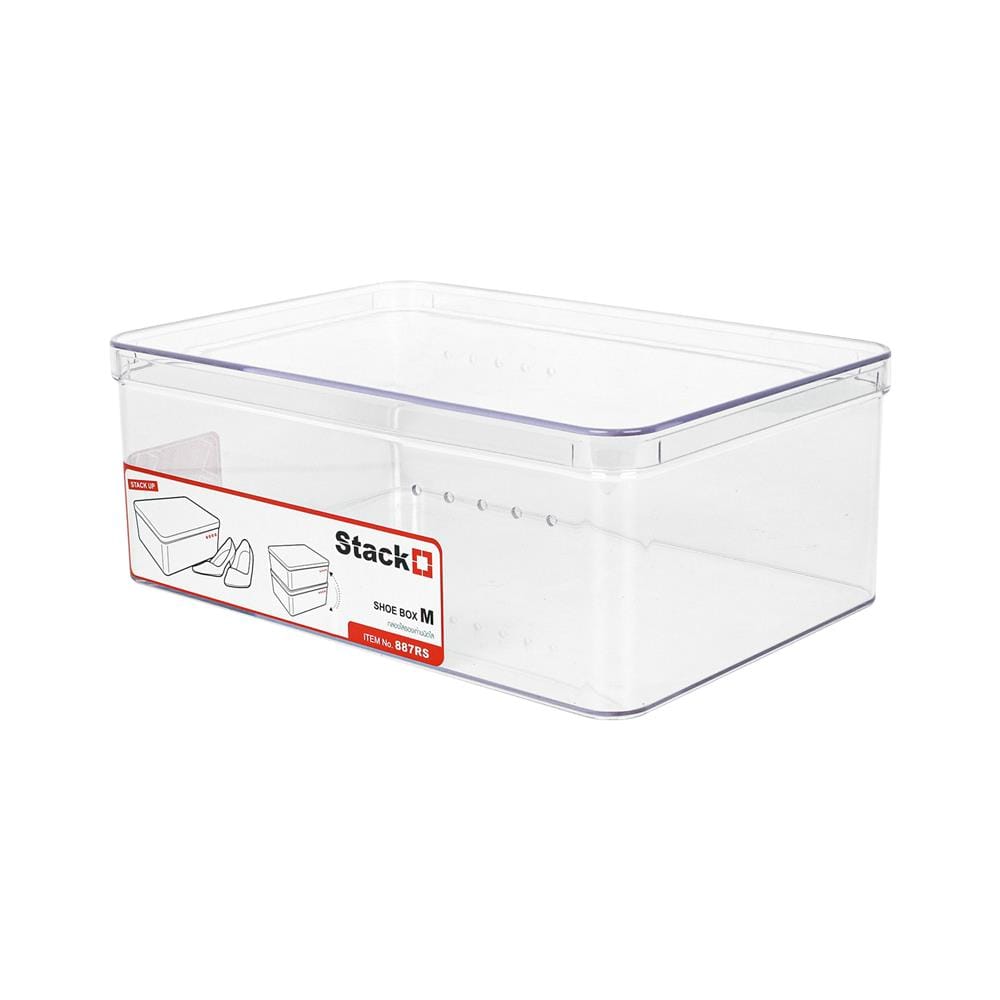 กล่องรองเท้า STACKO 887RS 19.2x28x10.7 ซม. สีใส