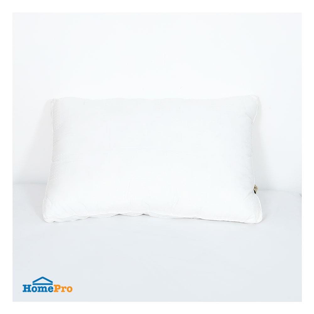 หมอนหนุน ขนห่านเทียม HOME LIVING STYLE DOWN ALTERNATIVE MEDIUM 19x29 นิ้ว สีขาว