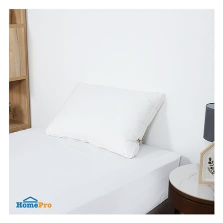 หมอนหนุน ขนห่านเทียม HOME LIVING STYLE DOWN ALTERNATIVE MEDIUM 19x29 นิ้ว สีขาว_5
