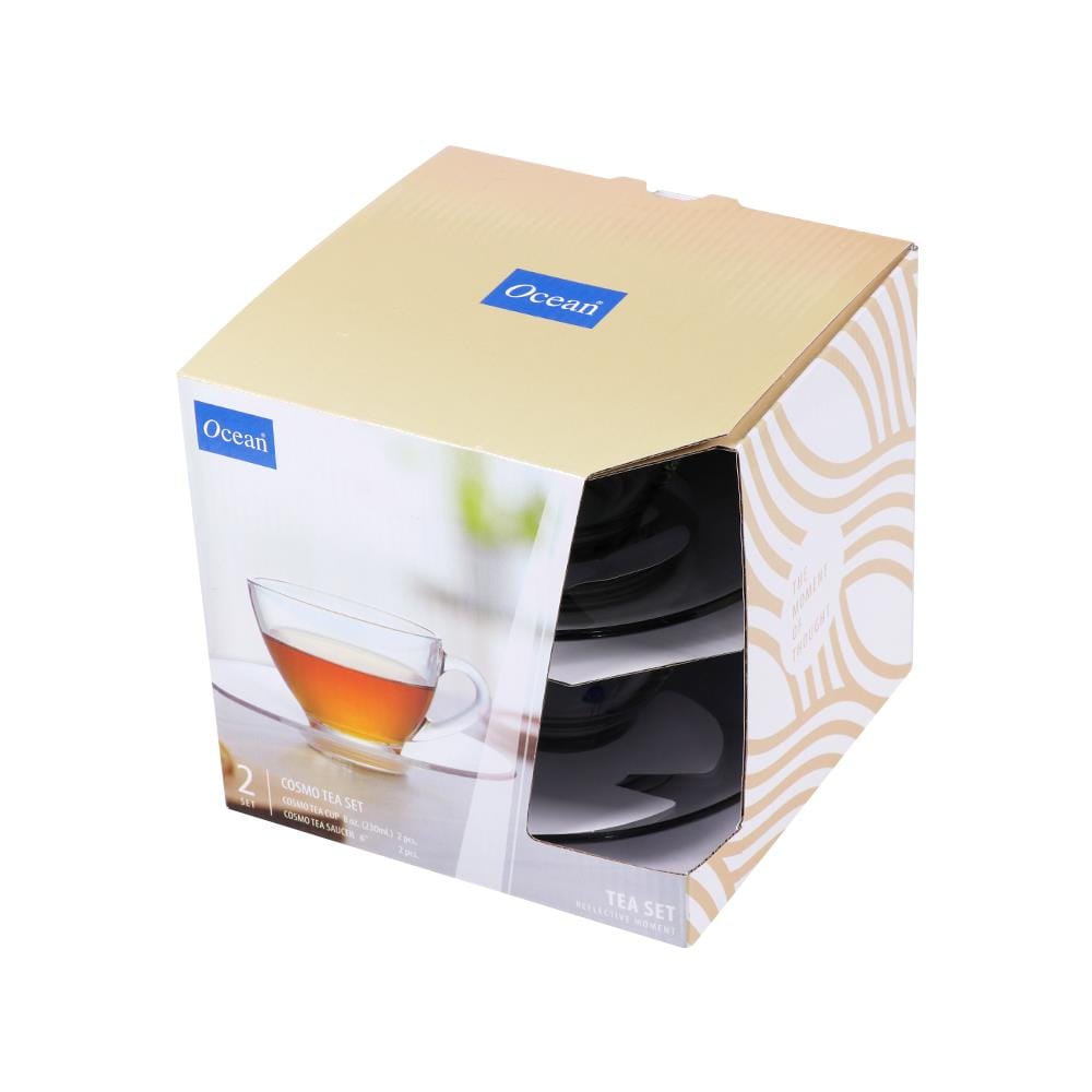 ชุดถ้วยกาแฟแก้ว 230ml OCEAN GLASS COSMO TEA