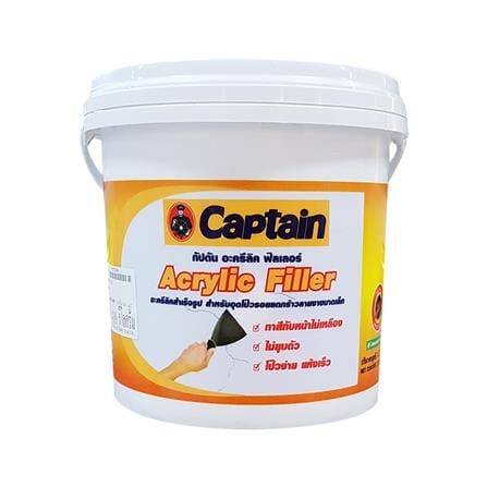 สีโป๊วผนัง CAPTAIN ACRYLIC FILLER 1 แกลลอน_0