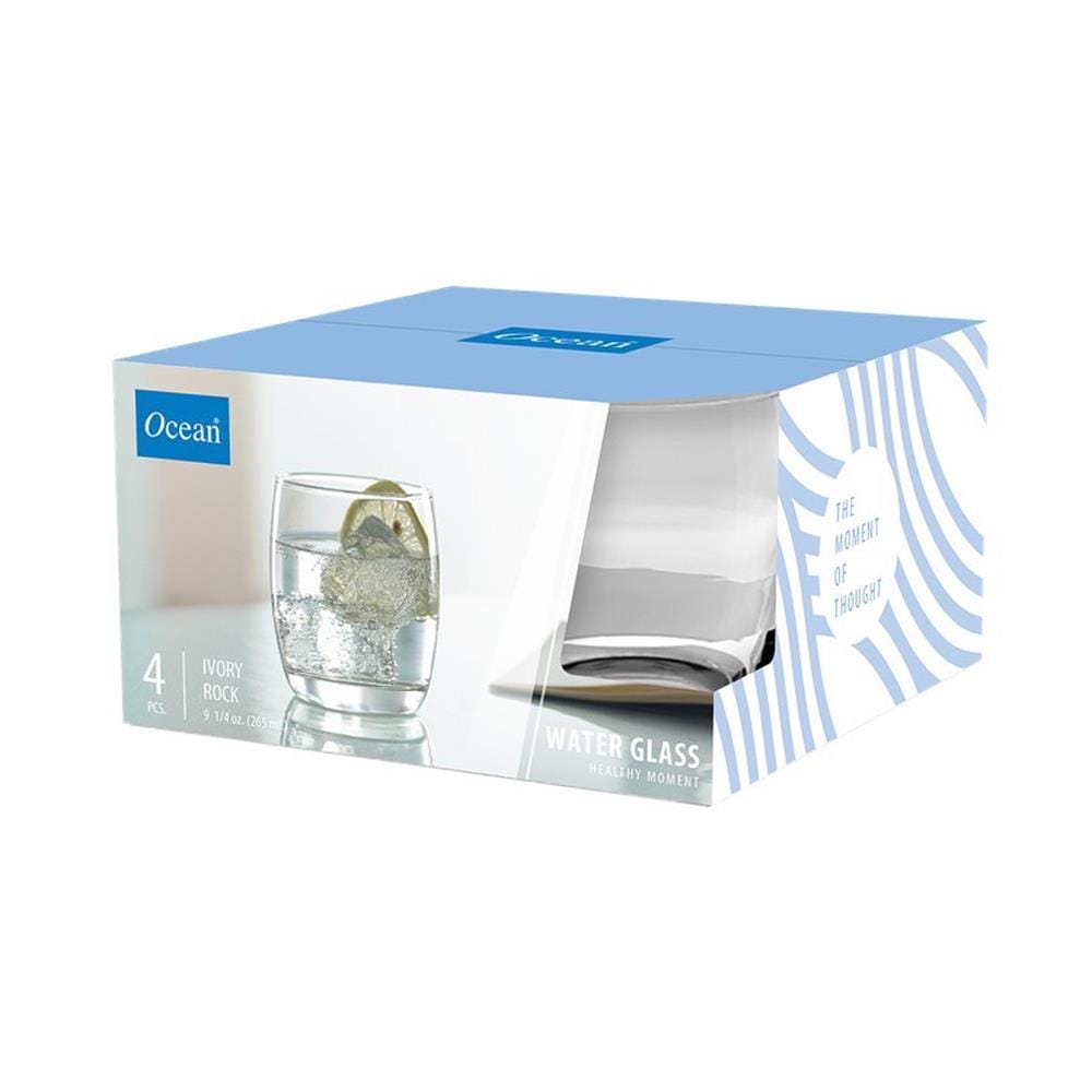แก้วน้ำ 250ml  OCEAN GLASS IVORY แพ็ค 4 ใบ