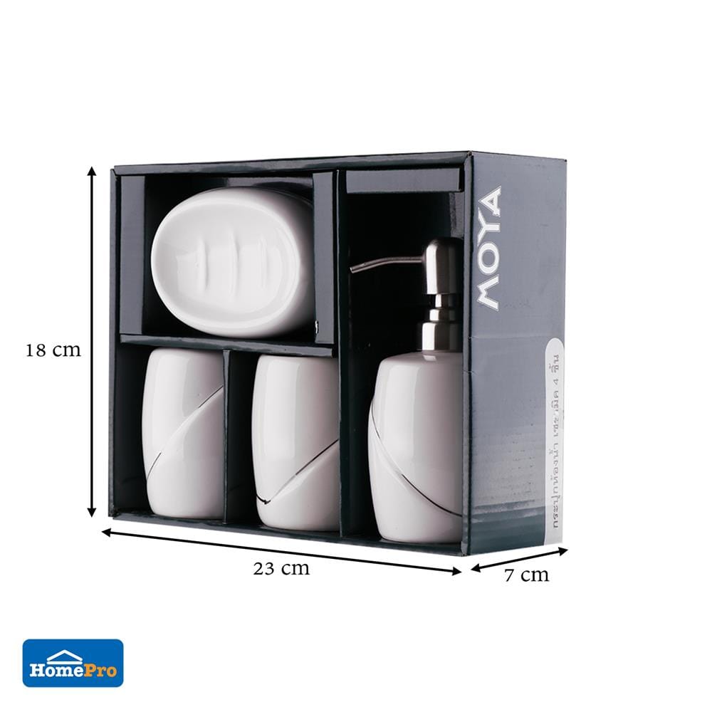 กระปุกห้องน้ำเซรามิก MOYA B80290