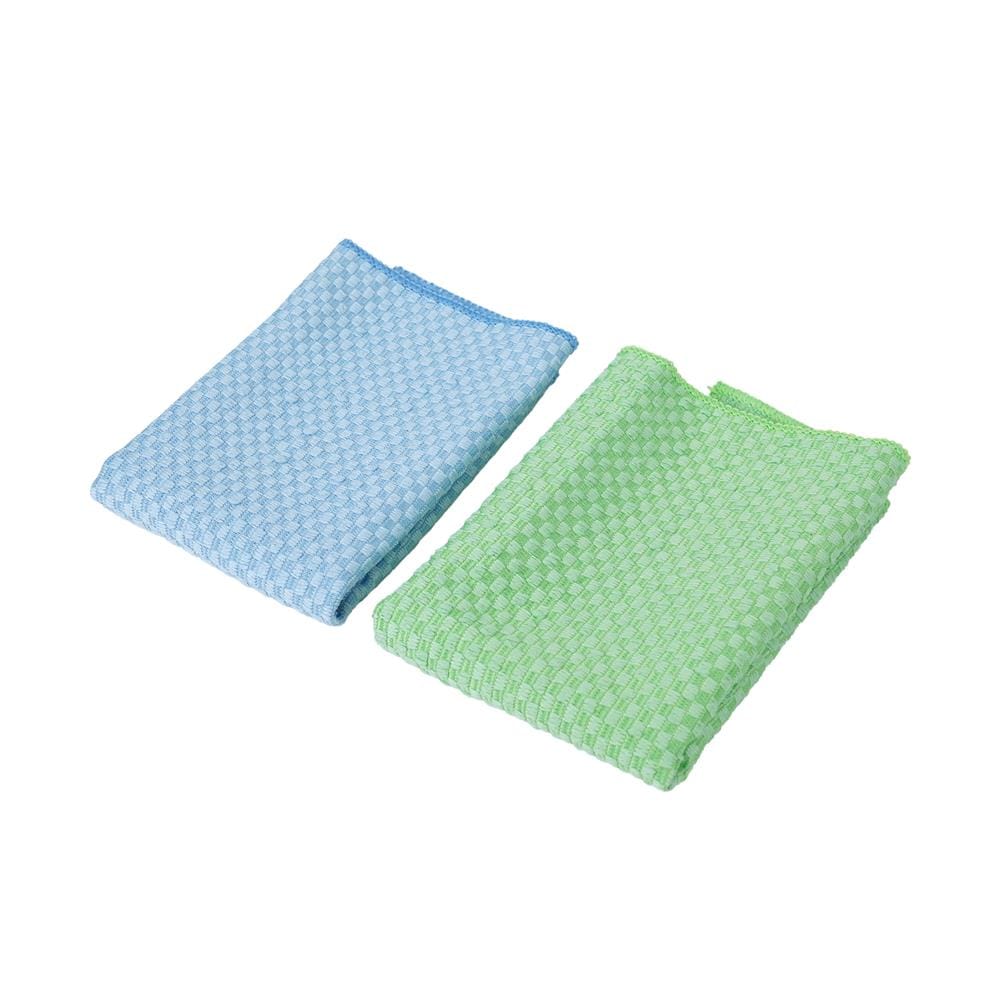 ผ้าไมโครไฟเบอร์ทำความสะอาดอเนกประสงค์  ACCO 30x30cm สีฟ้า/สีเขียว
