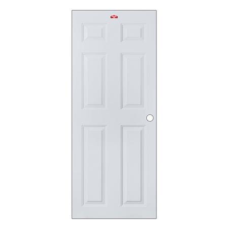 ประตูภายนอกเหล็ก เจาะลูกบิด PROFESSIONAL DOOR A1G 79.2x199.4 ซม. สีเทา