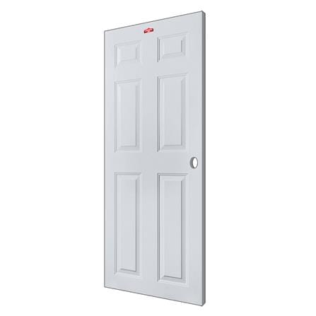 ประตูภายนอกเหล็ก เจาะลูกบิด PROFESSIONAL DOOR A1G 79.2x199.4 ซม. สีเทา_1