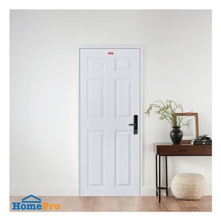 ประตูภายนอกเหล็ก เจาะลูกบิด PROFESSIONAL DOOR A1G 79.2x199.4 ซม. สีเทา_2
