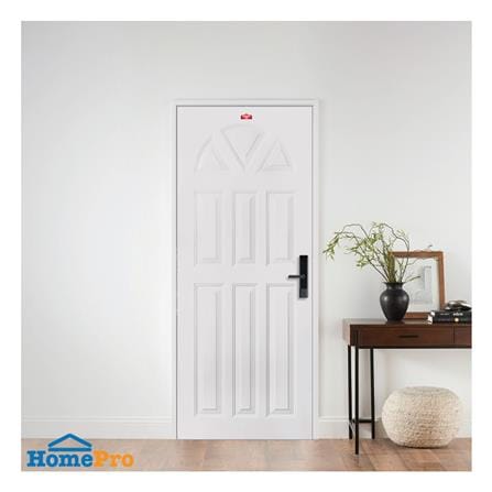 ประตูภายนอกเหล็ก เจาะลูกบิด PROFESSIONAL DOOR B1C 79.2x199.4 ซม. สีครีม_2