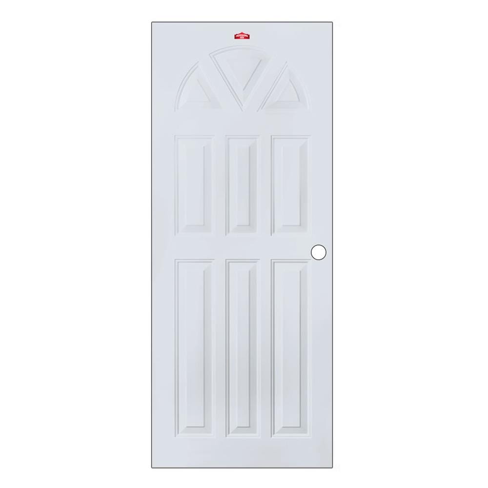 ประตูภายนอกเหล็ก เจาะลูกบิด PROFESSIONAL DOOR B1G 79.2x199.4 ซม. สีเทา
