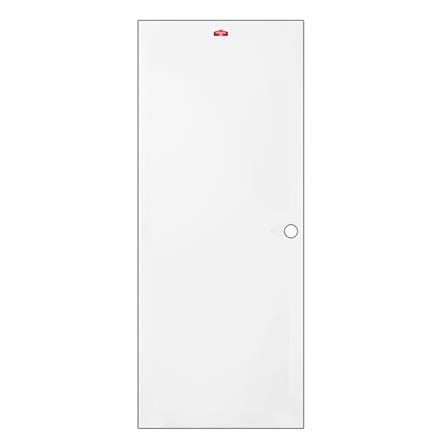 ประตูภายนอกเหล็ก เจาะลูกบิด PROFESSIONAL DOOR D1W 79.2x199.4 ซม. สีขาว