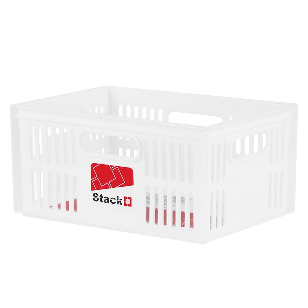 กล่องซ้อนได้ STACKO DT-21 S 28x19.8x13.3 ซม. สีขาว