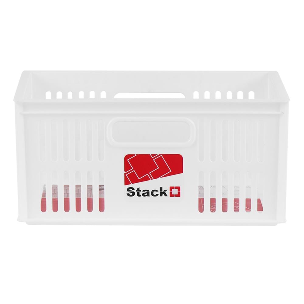 กล่องซ้อนได้ STACKO DT-21 S 28x19.8x13.3 ซม. สีขาว