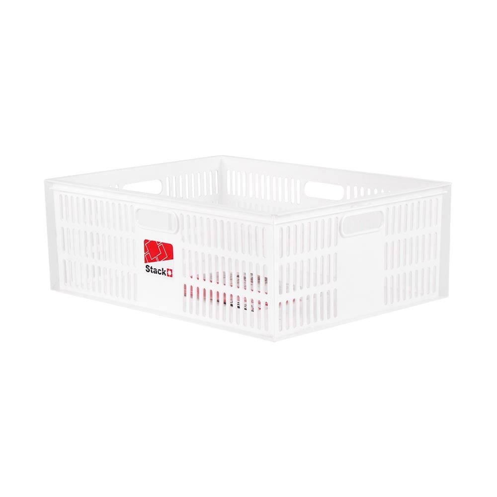 กล่องซ้อนได้ STACKO DT-41 XL 47x36x17 ซม. สีขาว