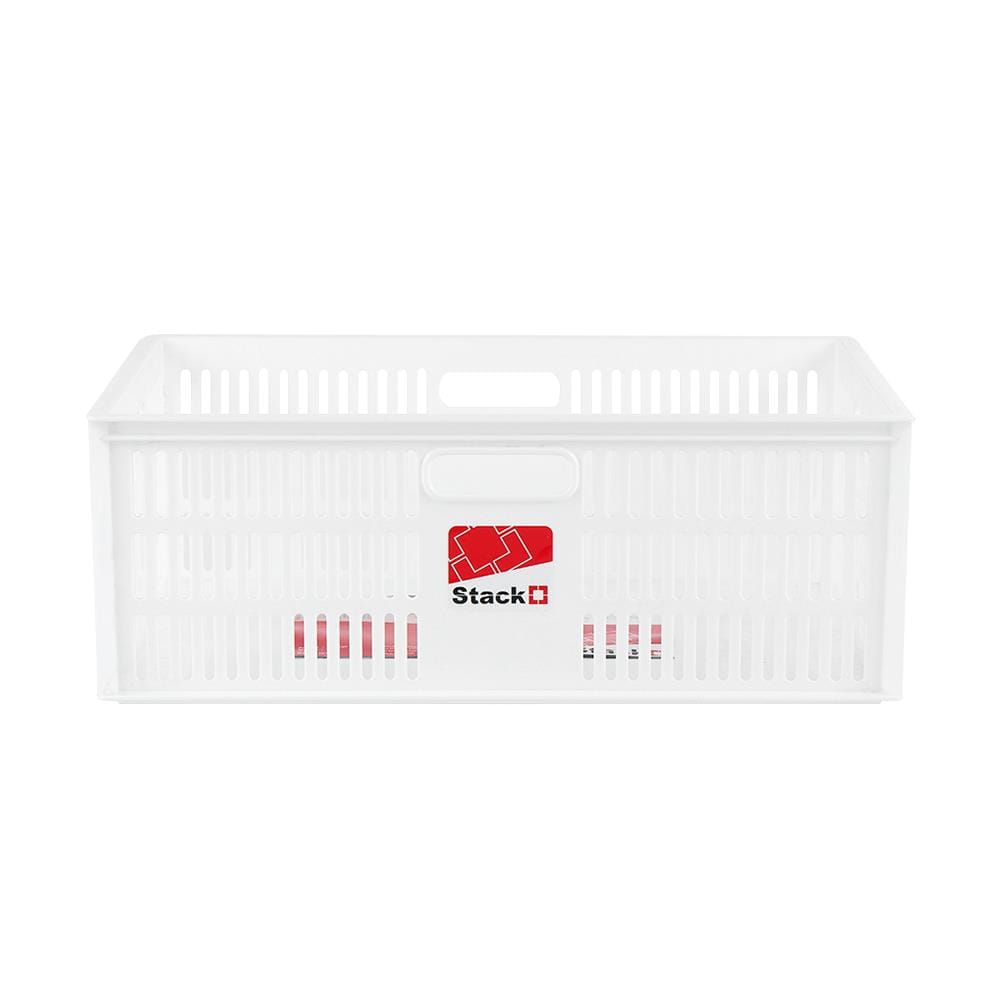 กล่องซ้อนได้ STACKO DT-41 XL 47x36x17 ซม. สีขาว