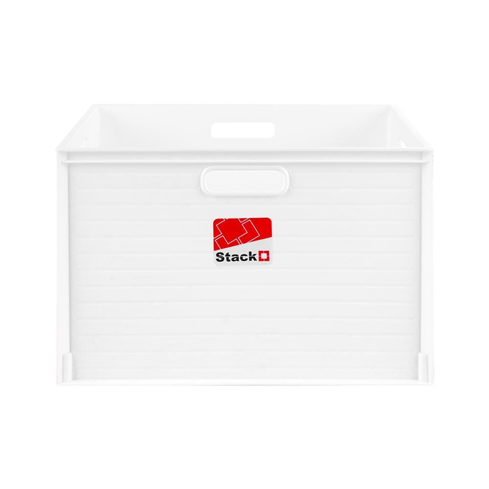 กล่องซ้อนได้ STACKO UT-38 L 39x28x25 ซม. สีขาว
