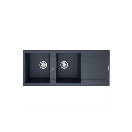 ซิงค์ฝัง 2หลุม 1ที่พัก FRANKE MRG 621 RHD สีดำ_0