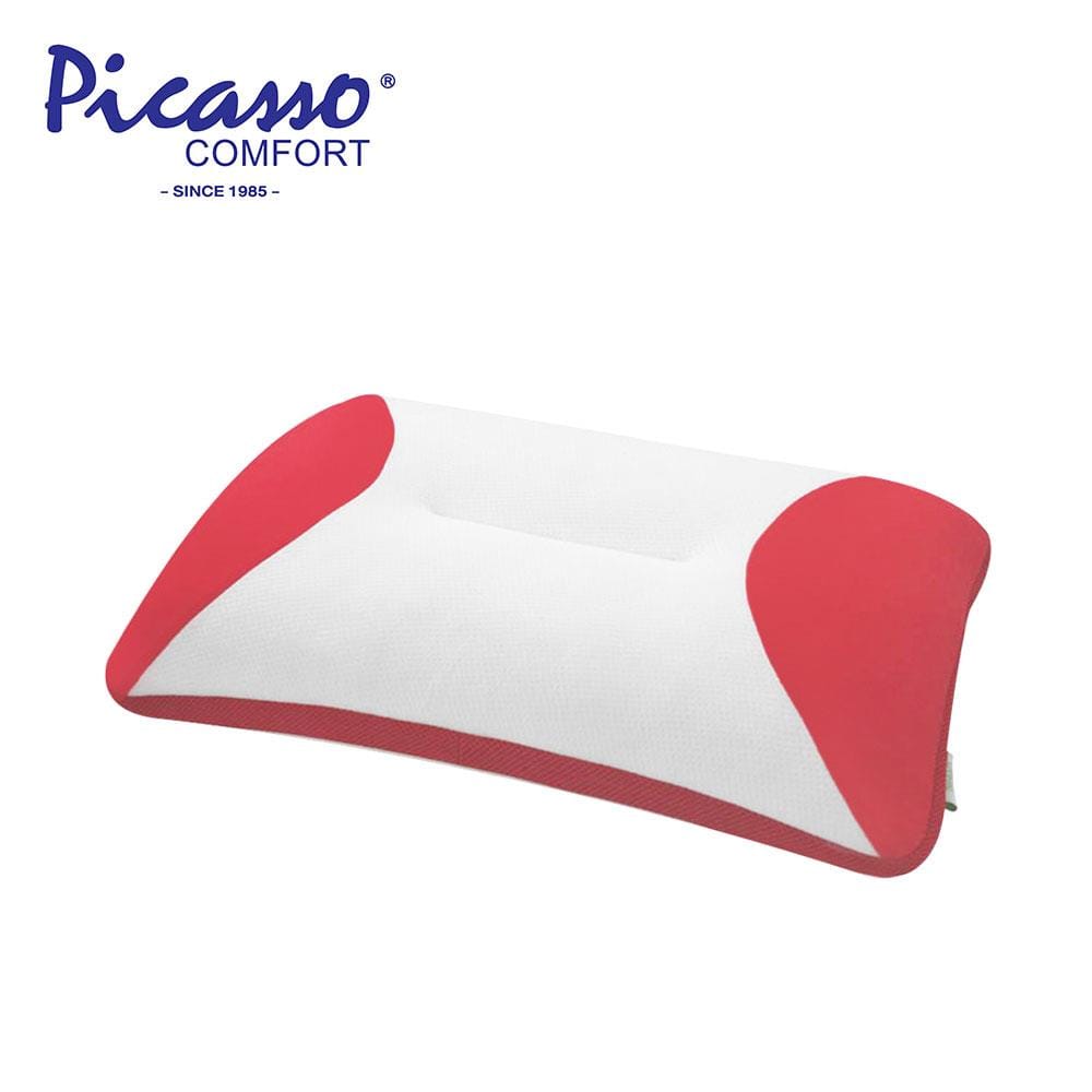 หมอนสุขภาพ เมมโมรี่โฟม PICASSO POSEPEDIC 14x22 สีแดง