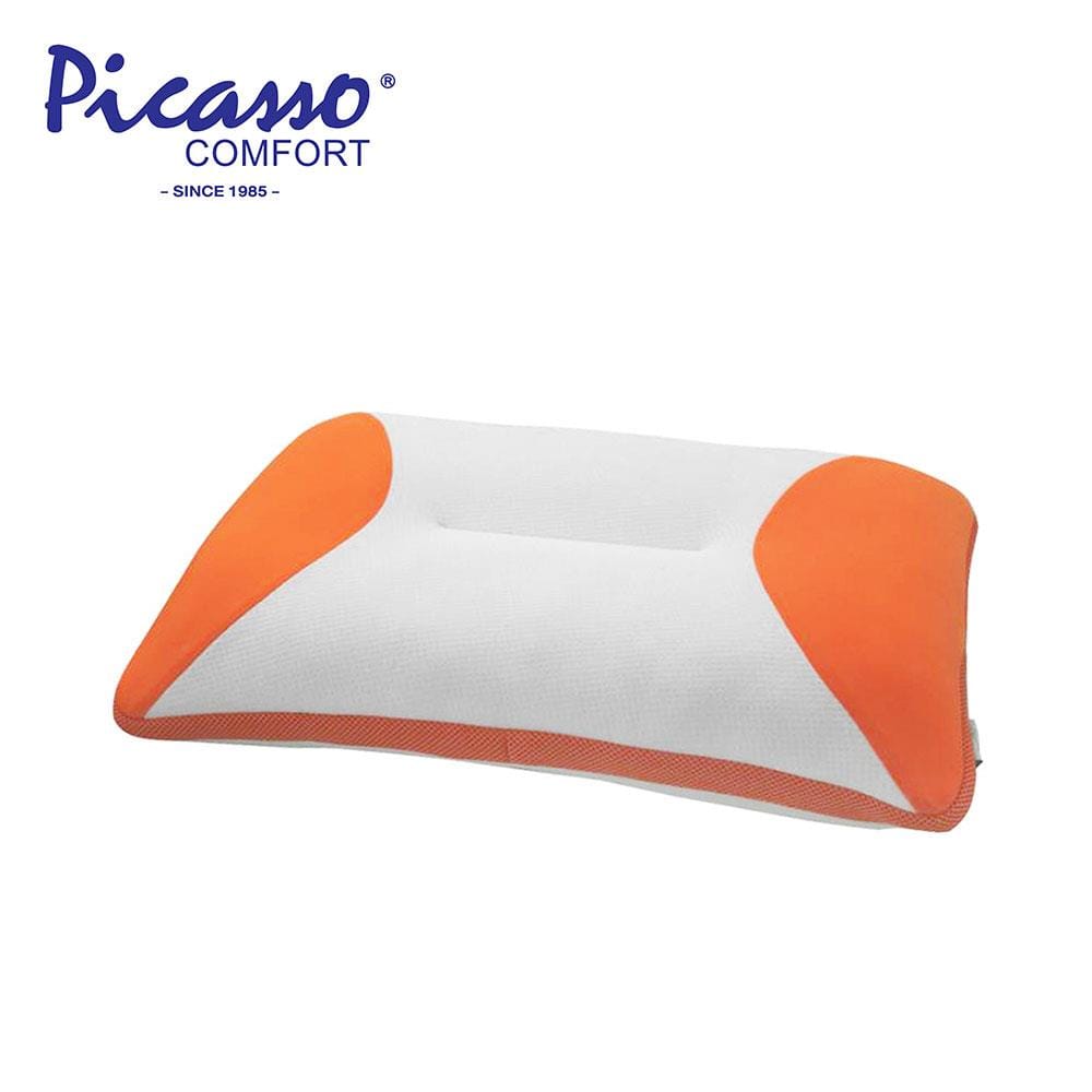 หมอนสุขภาพ เมมโมรี่โฟม PICASSO POSEPEDIC 14x22 สีส้ม