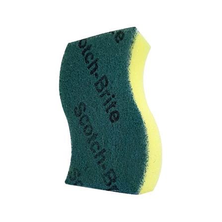 ฟองน้ำพร้อมใยขัด SCOTCH-BRITE ANTIBACTERIAL 3x4 นิ้ว สีเขียว_1