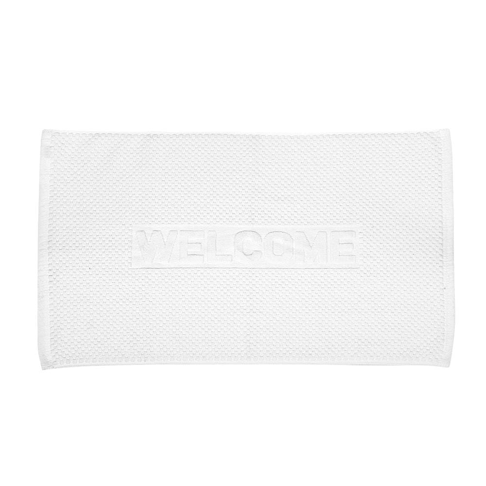 พรมขนหนู HOME LIVING STYLE WELCOME 17X28 นิ้ว สีขาว