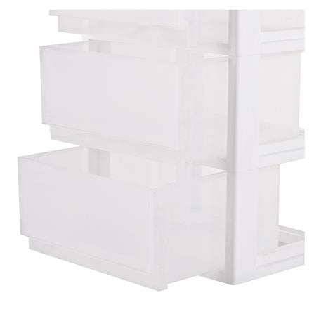 ตู้ลิ้นชัก 4 ชั้น มีล้อ STACKO FINE 42.1x35.8x85.1 ซม. สีขาว_3