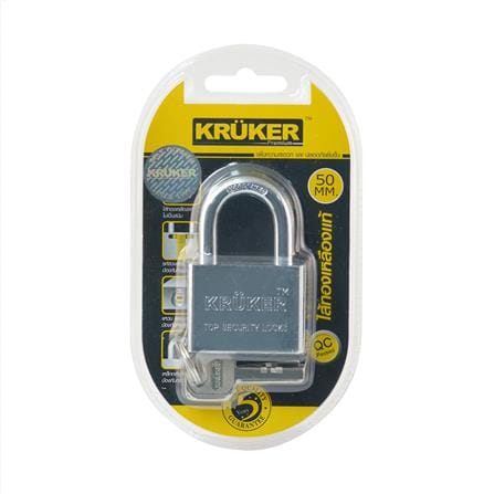 กุญแจลูกปืน KRUKER 681-5 50 มม. สีสเตนเลส_1