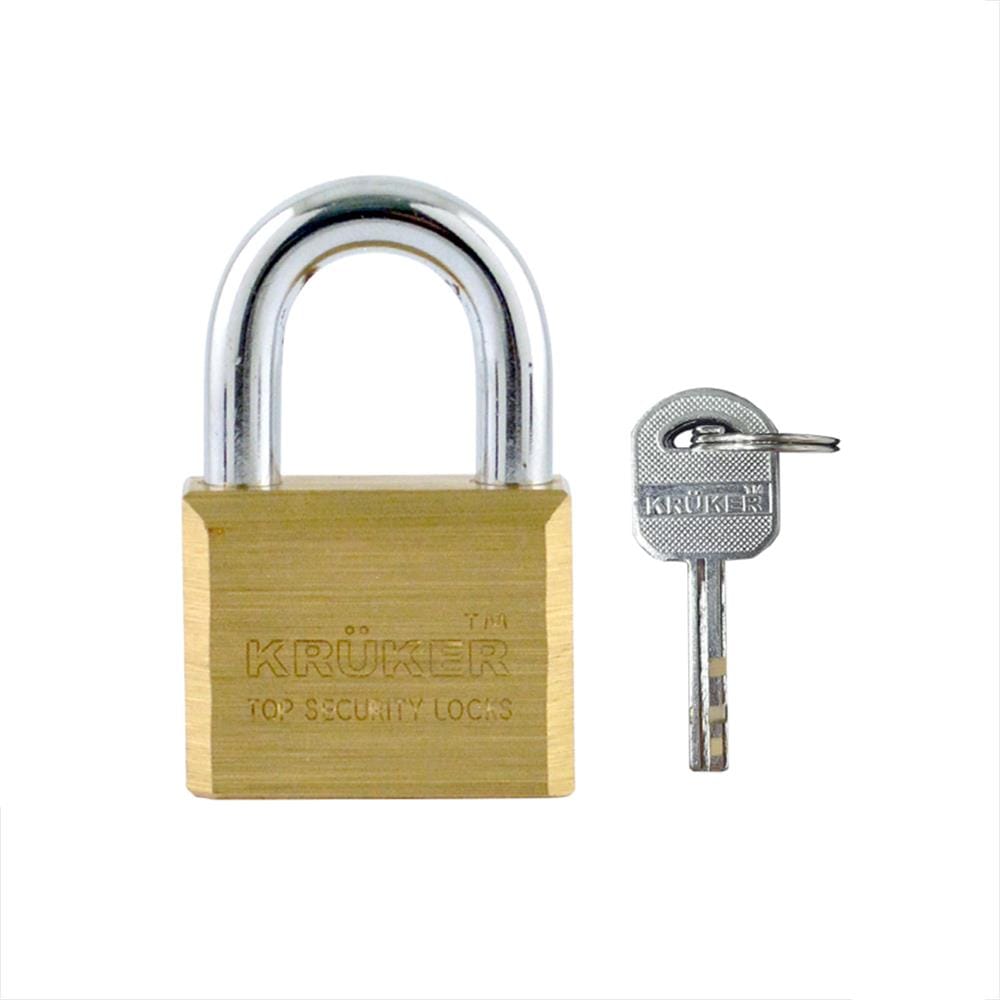 กุญแจลูกปืน KRUKER 743-0 40 มม. สีทองเหลือง