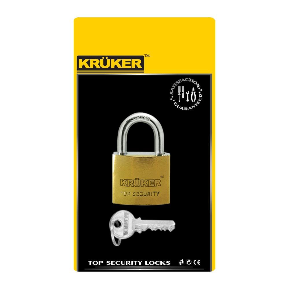 กุญแจสปริง KRUKER 676-1 32 มม. สีทอง