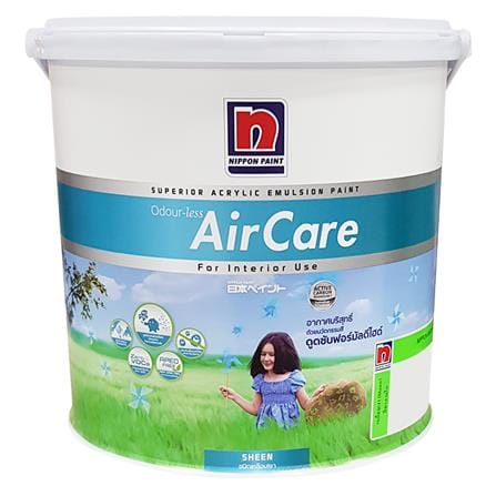 สีน้ำทาภายใน NIPPON PAINT AIR CARE BASE D เนียน 2.5 แกลลอน_0