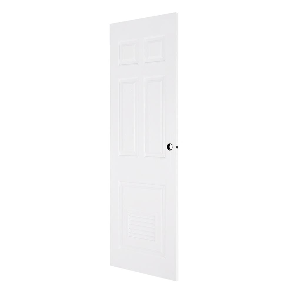 ประตูห้องน้ำ UPVC AZLE PZ6 70X200 ซม. สีขาว เจาะลูกบิด