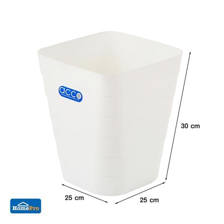 ถังขยะเหลี่ยม ACCO 14226 ขนาด 8L สีขาว_4