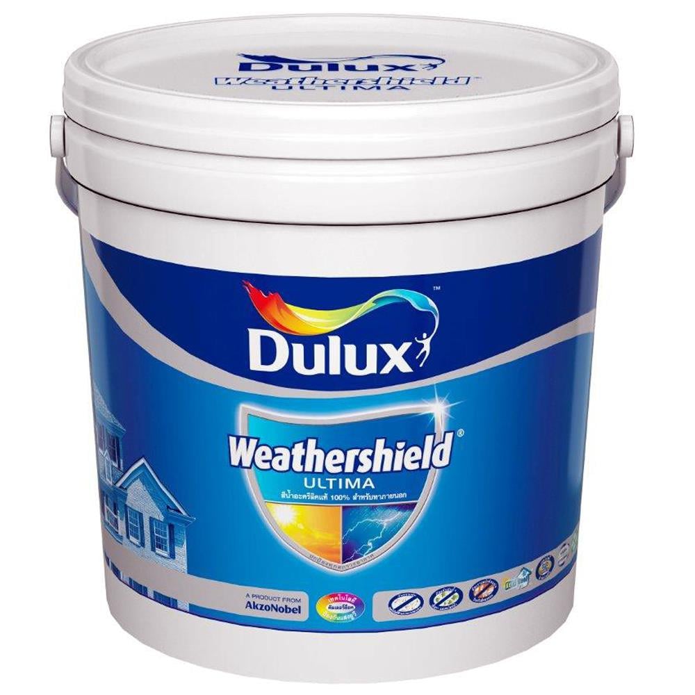สีน้ำทาภายนอก DULUX WEATHERSHIELD ULTIMA BASE A เนียน 3 ลิตร
