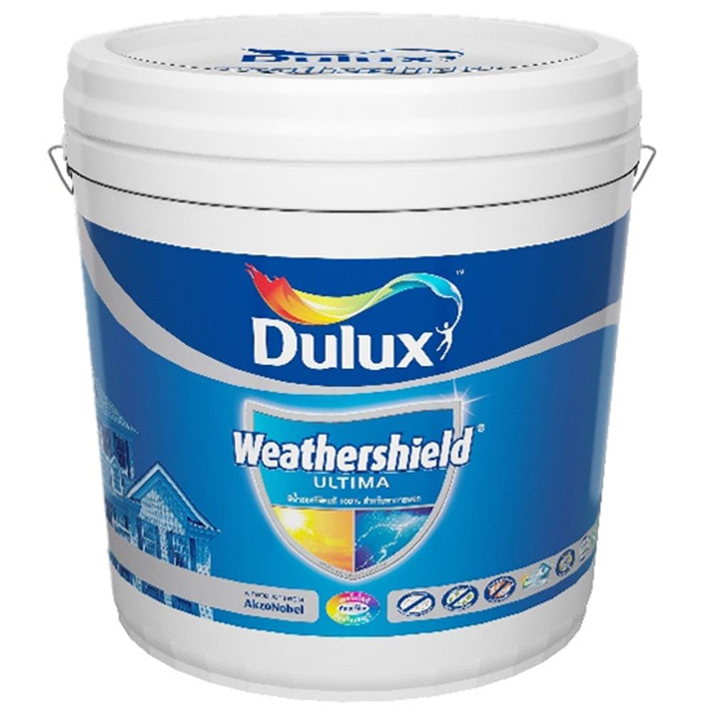 สีน้ำทาภายนอก DULUX WEATHERSHIELD ULTIMA BASE D เนียน 9 ลิตร